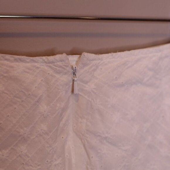 Broderie Anglais Lace Eyelet Skirt Sz 6 - Picture 5 of 6